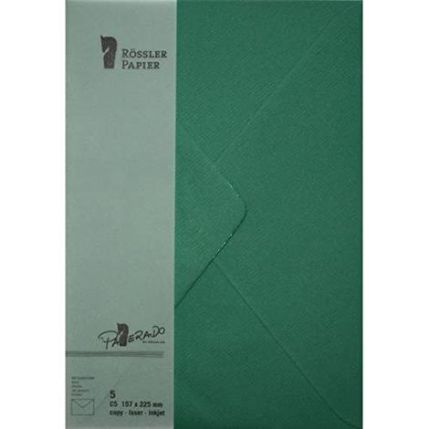 Enveloppe c5 paperado 5 unités vert clair