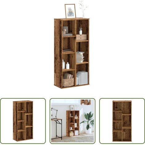 Bücherregal Altholz -  Bücherregal Altholz-Optik 50x25x105 cm Holzwerkstoff (1/5)