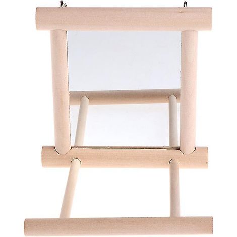 Miroir à oiseaux avec perchoir, supports pour cage à perroquets gris d'Afrique et calopsittes (1/4)