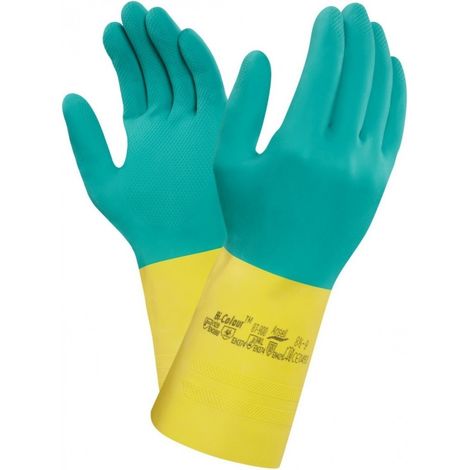 Ansell AlpaTech 87-900 Guanti da lavoro in gomma Tg. 9/10 (12 pezzi)