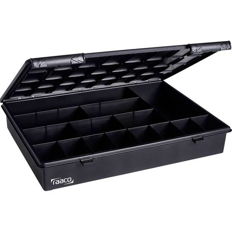 ESD raaco ESD Assorter 4-15 Scatola minuteria (L x L x A) 338 x 260 x 57 mm Scomparti: 15 suddivisione fissa Contenuto (1/3)