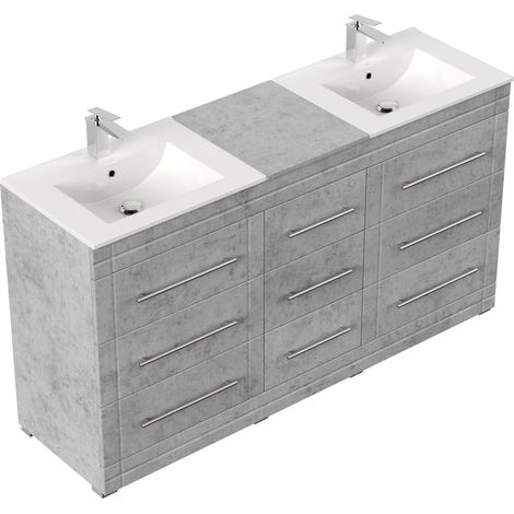 Stand Badmöbel Cosmo Modern SoftClose beton (1/5)