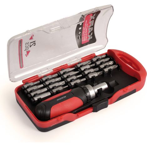 Coffret de vissage 21 pièces Cr-V (1/2)