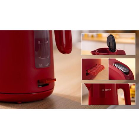 Hervidor Bosch 1,7 L Rojo Mate - Mymoment - Twk2m164 - Bosch (1/5)