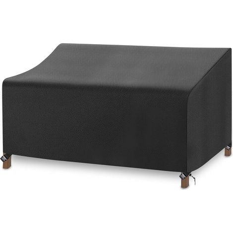 Housses de Canapés de Jardin Imperméable,Housse Protection Canape Exterieur avec 4 Boucles , Housse Canape Exterieur Coupe Vent, Anti UV,420D Oxford Indéchirable (Noir, 26410261/89cm) (1/5)