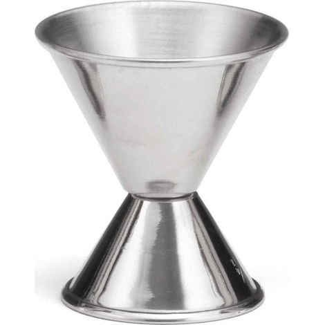 Tablecraft, jigger giapponese 22,5 - 45 ml stile classico in acciaio inox prodotto professionale