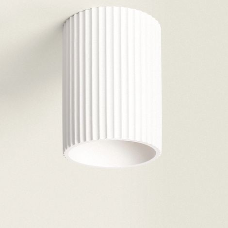 Plafonnier Plâtre Colum Blanc (1/5)