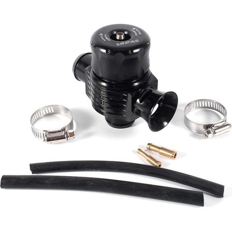 Soupape de décharge de décharge Turbo réglable BOV, séparateur universel à double Port de voiture en aluminium de 25mm soufflage soupape de décharge Turbo Bovquilu blu off valve dump valve 25mm dual (1/4)