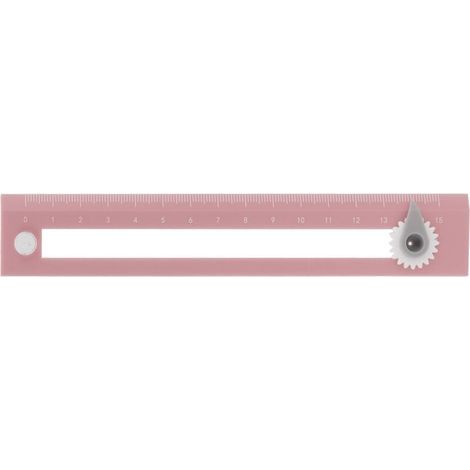 Compas avec règle intégrée - Outil de précision pour géométrie et dessin scolaire - Rose (1/5)