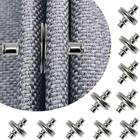 10 Paar magnetische Raffhalter, Magnetverschlüsse, Gardinengewichte, Magnetknöpfe zum Verdunkeln – 25 mm