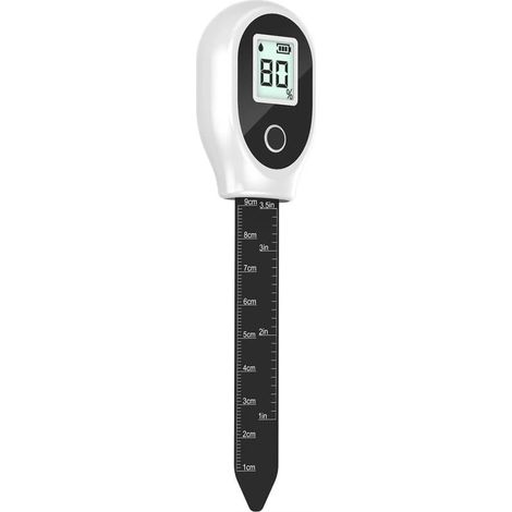 Humidimètre numérique pour le sol, sonde de 91,4 mm, écran LCD rétroéclairé pour une précision de lecture de 0 à 99 %, capteur à insertion profonde pour jardin, pelouse et serre.