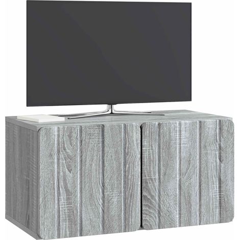 Maison Exclusive - Wandmontierter TV-Schrank Graues Sonoma 59,5 x