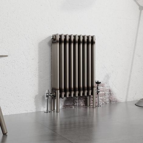 Warmehaus Traditional Radiator Raw Metal 600x425mm Four Column (1/5)