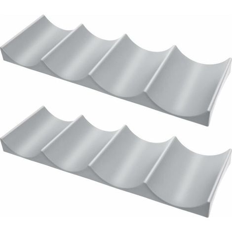 Lot de 2 supports à bouteilles en plastique de style européen pour réfrigérateur, chambre, cuisine, plan de travail (couleur aléatoire) (1/5)