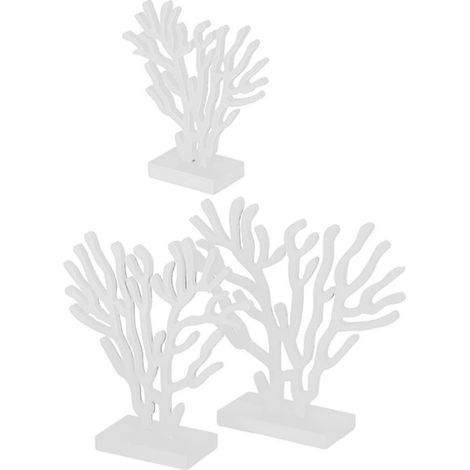 Ornement en Corail en Plastique Blanc Style Océan pour Décoration de Chambre D'garçon et Filles, Facile à Ranger et Résistant à l'usure, pour Fête et Décoration Intérieure (1/5)
