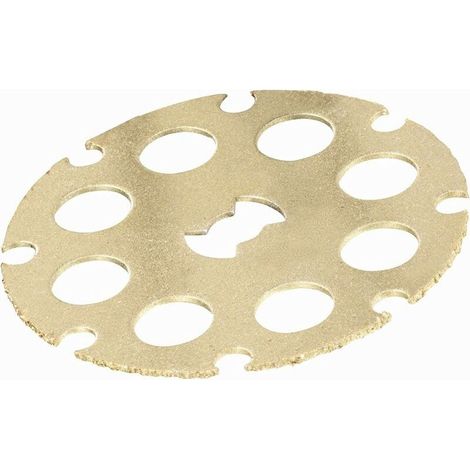 SpeedClic Carbide Cutting Disc - Cutting Disc for Wood and PVC, Diameter 38mm, SpeedClic Accessories for Multi-Function Rotary Tools, Gold (1/5)