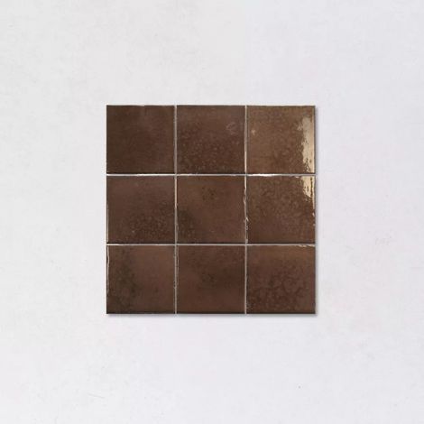 Carrelage Effet Zellige Marron Café BOHEMIAN Coffee 10x10cm (1/2)
