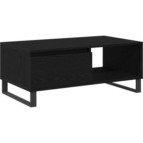 Maison Exclusive - Couchtisch Schwarz Eichen-Optik 90 x 50 x 36,5