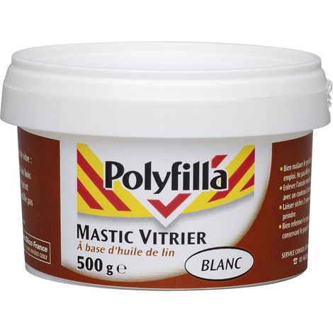 Sigillante per vetri POLYFILLA 500 g bianco POLYFILLA