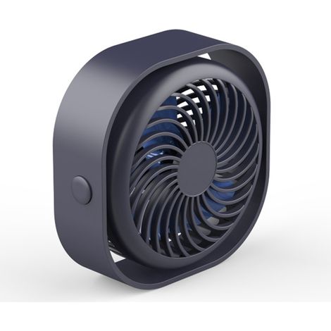 Mini ventilateur de bureau portable rechargeable par USB, petit ventilateur d'été pour le bureau ou la maison, trois vitesses réglables. (1/5)