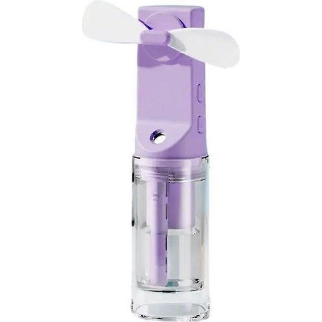 HONORNIC - Ventilateur brumisateur portable rechargeable, 4 vitesses, violet