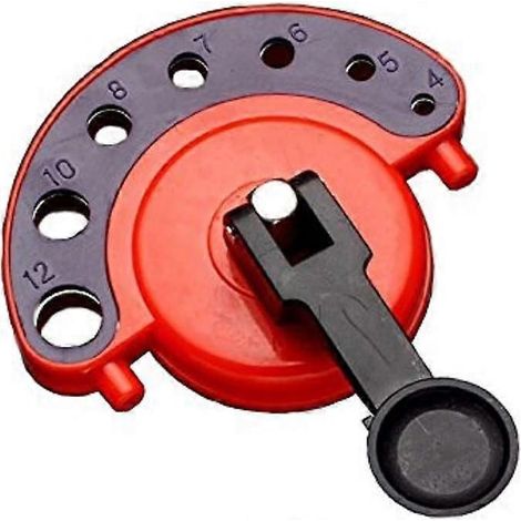 Foret de repérage réglable de 4 à 12 mm pour ouvertures dans le verre et la céramique, avec ventouse. (1/5)