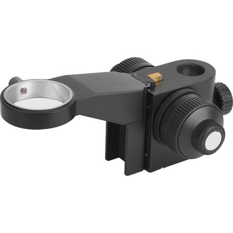 Microscope stéréoscopique métallique de haute précision avec support X10A, ajustement fin, fixation sur pied, statif robuste pour inspection (1/5)