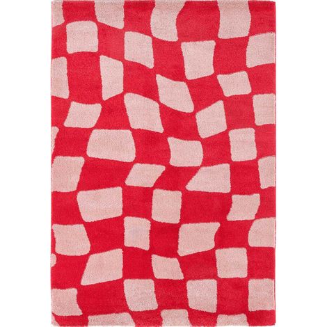 Tapis intérieur à poils longs Swing 383 rouge 200 x 280 cm (1/4)
