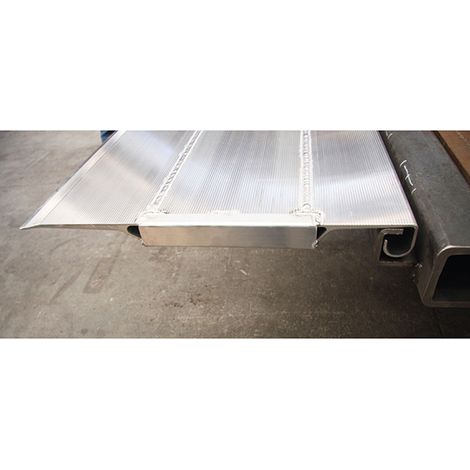 Alu-Überladebrücke 910mm, Breite 1500mm für Be- und Entladetätigkeiten - MS040G/910/1500