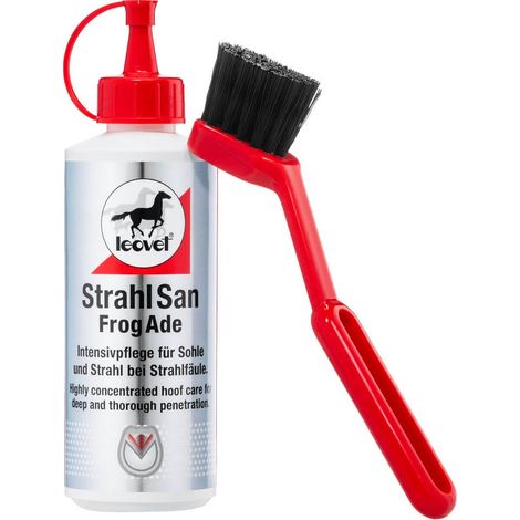 Leovet Strahlsan mit Pinsel 200 ml Hufpflege Pferdepflege Intensivpflege Sohle