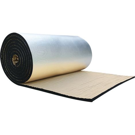 Isolation thermique et phonique en mousse autocollante avec feuille d'aluminium, pour toiture, atelier et camping-car (1/5)