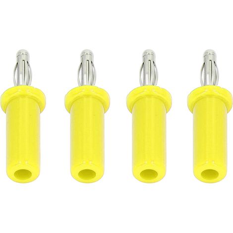 10 Stück Laternen-Bananenstecker, Messing, ABS, lötbarer Lautsprecheranschluss für elektronische Geräte, 4 mm, Gelb (1/5)