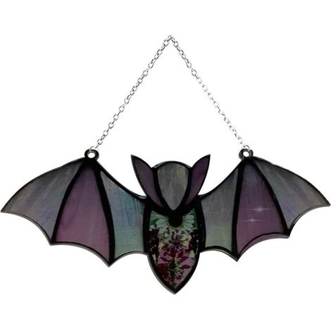 Guirlande Suspendue Chauve-Souris - Décor Lumineux en Acrylique pour Fenêtre Mur Jardin Voiture - 20 cm x 9 cm - 1 Pièce (1/4)