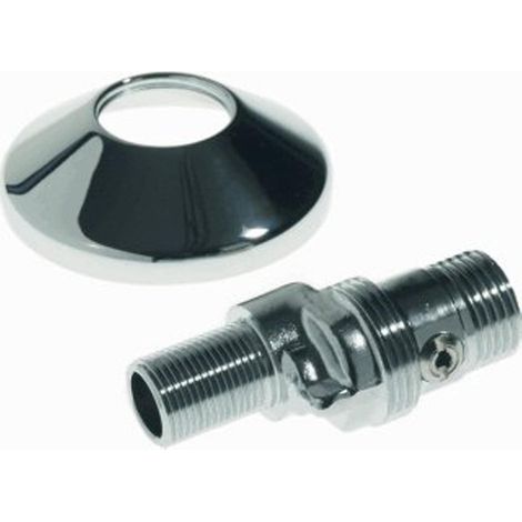 Broen Ballofix S-coupling avec rosace Laiton Chrome