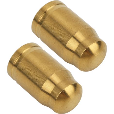 Stück Ventilkappen aus Titanlegierung für Fahrradreifen, Staubschutz, Rennradzubehör, amerikanische Ventile, Gold (1/5)