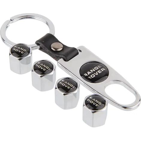 Cache-valve de pneu en métal argenté, compatible avec Range Rover Sport, Evoque L322 et Vogue. Décoration auto. (1/5)