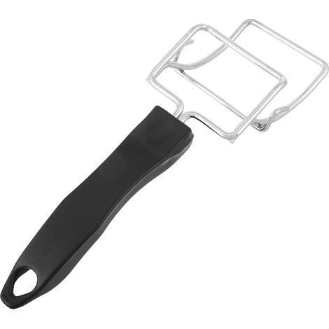 Pince à vaisselle avec protection anti-brûlure . chromée pour assiettes et bols chauds . Accessoire (1/5)