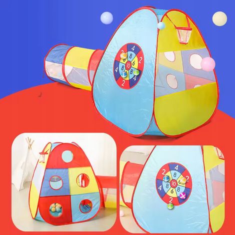 Tente de jeu Relaxdays Jungle, pour enfants, tente jungle intérieure, H : 125 x 95 cm, tente pliable avec porte, colorée Tente de jeu Relaxdays Jungle, pour enfants, tente jungle intérieure, H : 125 x 95 cm, tente pliable avec porte, colorée