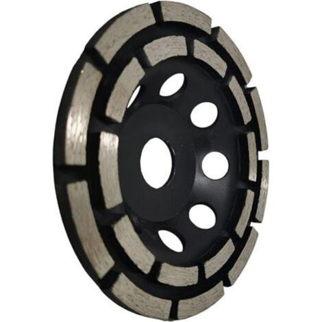 Disque diamant pour meuleuse 125mm – Alésage 22,23mm – Double rangée pour ponçage béton, carrelage et chape – Compatible meuleuses angles (1/5)