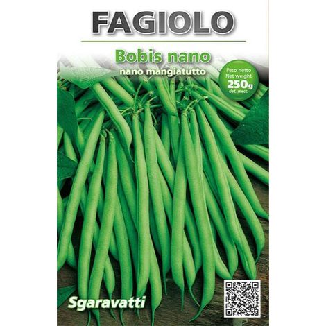 Semi per Fagioli Fagiolo Bobis Sgaravatti Bianco 250 gr