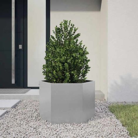 Pflanzkübel Sechseckig 69x60x45 Verzinkter Stahl (1/5)