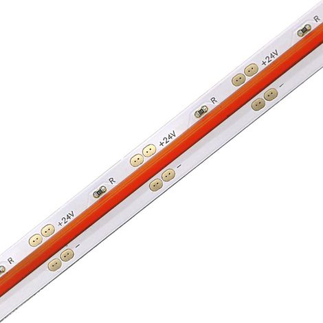 Bande Led Rouge 24v 15w/m Ip20 Cob 5m 264075-4385