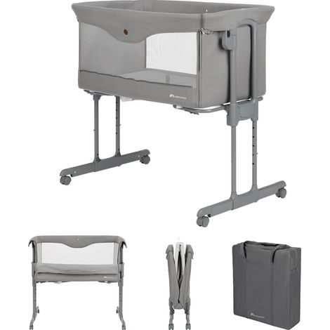 Bebeconfort Amara, Culla neonato fianco letto, 0-6Mesi, 0-9kg, Culla co-sleeping, Lettino Neonato 2 in 1, Chiusura compatta in 3 secondi, Facile da spostare, Borsa per il Trasporto, Tinted Grey (1/5)