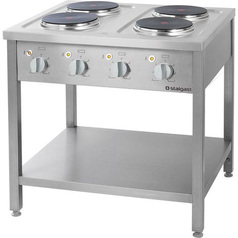 Cuisinière électrique à 4 plaques, 10,4 kW - Stalgast