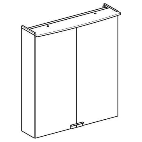 Geberit Option Basic Spiegelschrank mit integrierter Beleuchtung, (1/5)