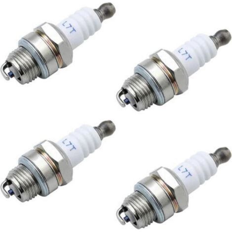 Bougie D Allumage - Moteur 2 Temps - Pour Debroussailleuse Tronconneuse Tondeuse - Lot De 4 (1/4)