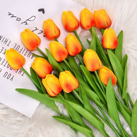 20 tulipes artificielles pour bouquet de mariage-Online Store (1/5)