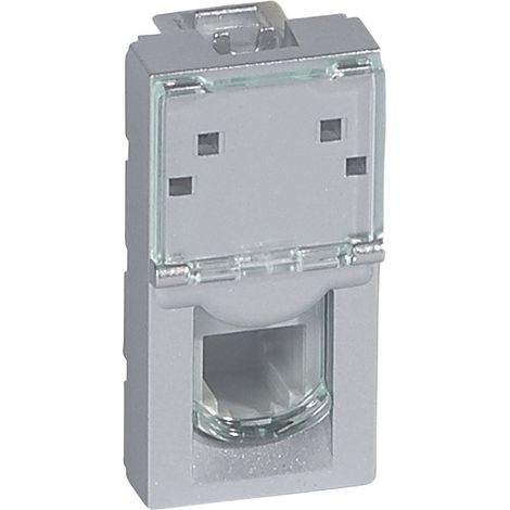 PRISE MOSAIC RJ11 1 MODULE ALU LEGRAND 079231