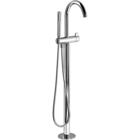 Sapho Rhapsody - Miscelatore da pavimento per vasca con bocca girevole, cromo R5018 (1/5)