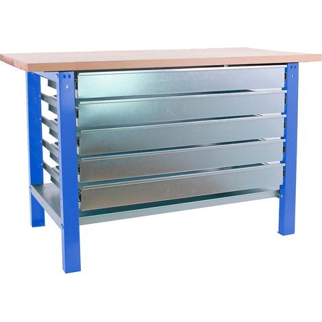 Simonrack Robusta Panca Blu con 5 Cassetti Metallici